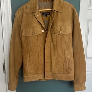 J. Peterman Tan Suede Jacket